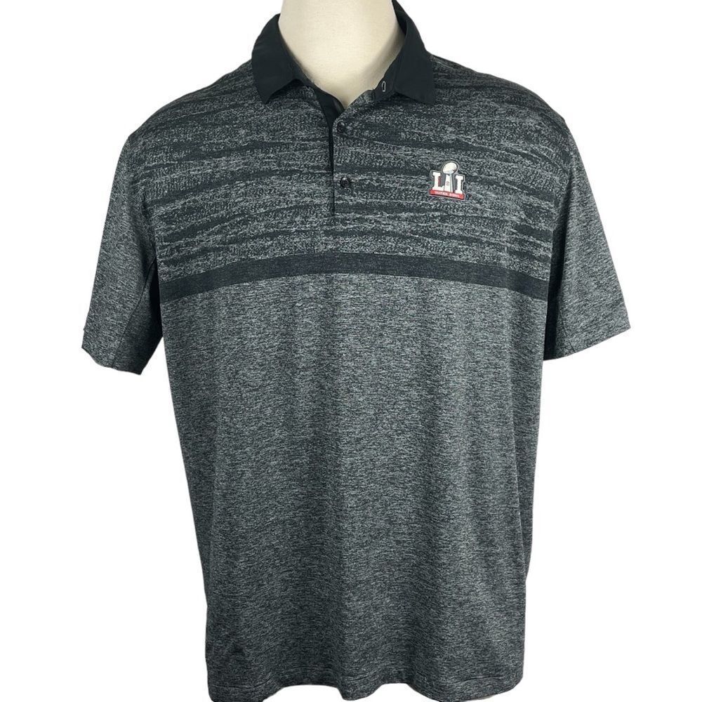 Men's Nike NFL‎ Certified Super Bowl LI Stretch Fabric DRI-FIT Polo XXL 0084